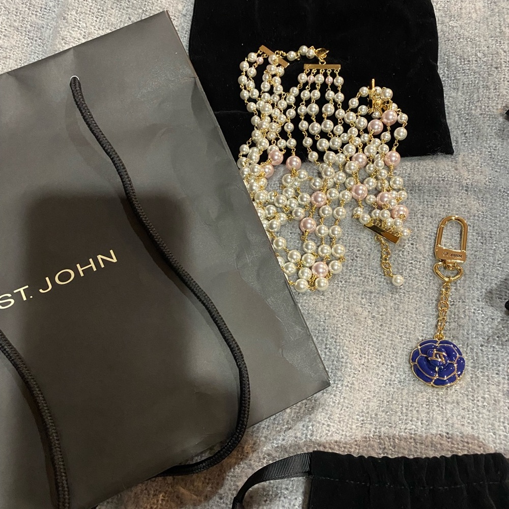 St John jewelry pieces. Worn once - Picture 2 of 10